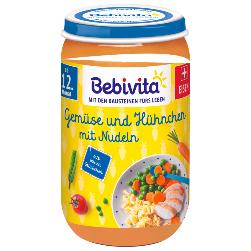 Bebivita Gemüse & Hühnchen mit Nudeln 250g
